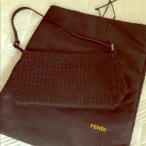 Fendi small fabric handbag, authentic.